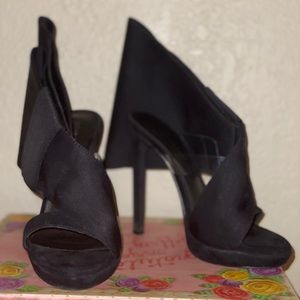Jeffrey Campbell Tuxedo Black Suede Combo